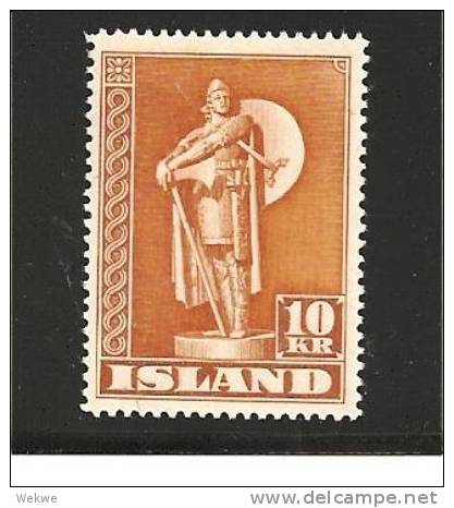 Isl Mi.Nr.240A/  - ISLAND - Wikinger In Voller Montur 1945 ** - Neufs