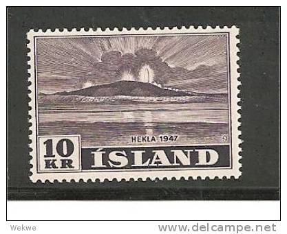 Isl Mi.nr.253/ - ISLAND -  Hekla, Vulkan 1948 ** - Nuevos