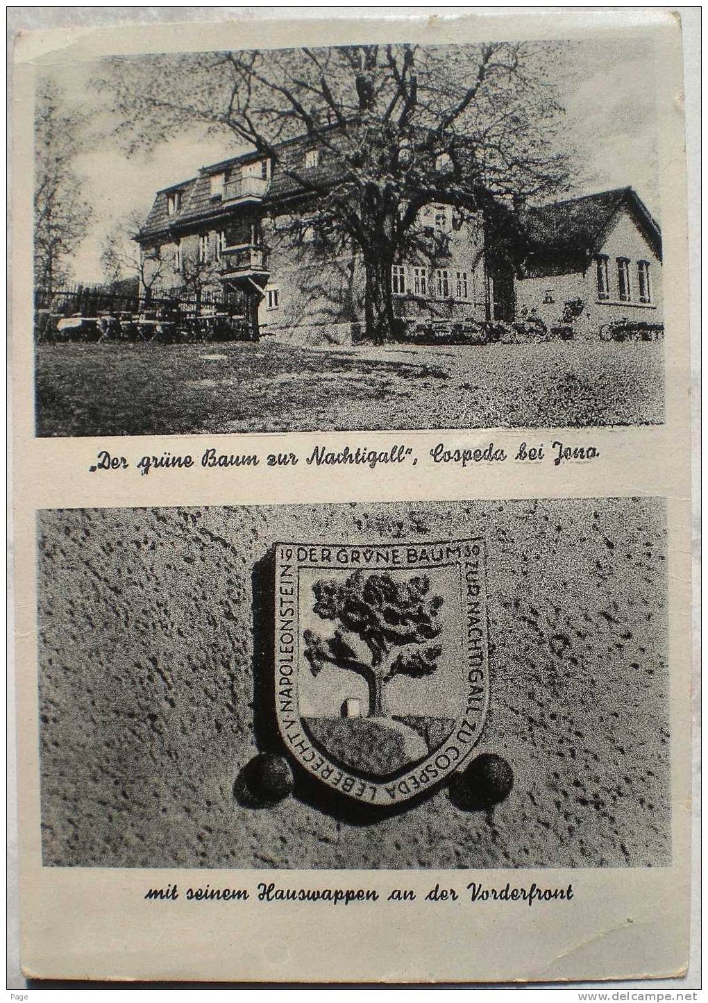 Jena,Cospeda,Gasthof,Der Grüne Baum Zur Nachtigall,1960 - Jena