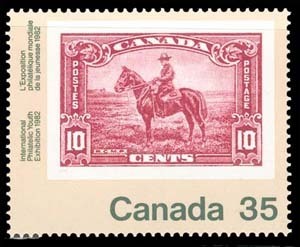 Canada (Scott No. 911 - Timbre Sur Timbre / Stamp On Stamp) [**] - Ungebraucht