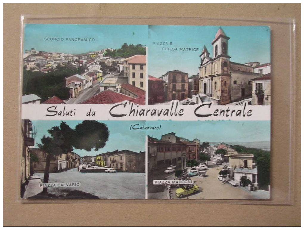 SALUTI DA CHIARAVALLE CENTRALE ( CATANZARO ) 4 VEDUTE - VG 1967 COLORI - - Catanzaro