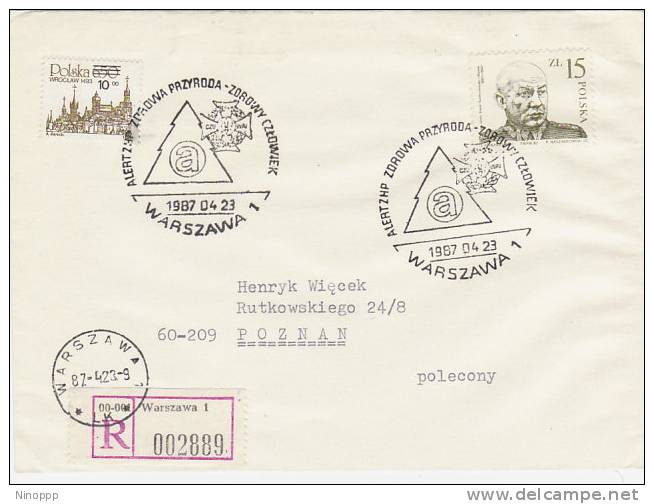Poland-1987 Registered Scout Cover - Other & Unclassified