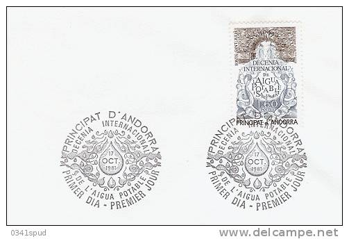 1981  Andorra  FDC  Eau Acqua Water - FDC