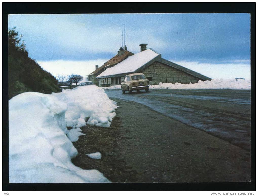 REAL PHOTO POSTCARD SERRA DA ESTRELA POUSADA DE S. LOURENÇO PORTUGAL FIAT 850 - Guarda