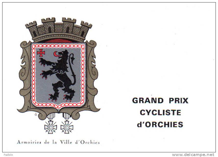 Carte Postale 59.  Orchies Grand Prix  Cycliste  Trés Beau Plan - Orchies