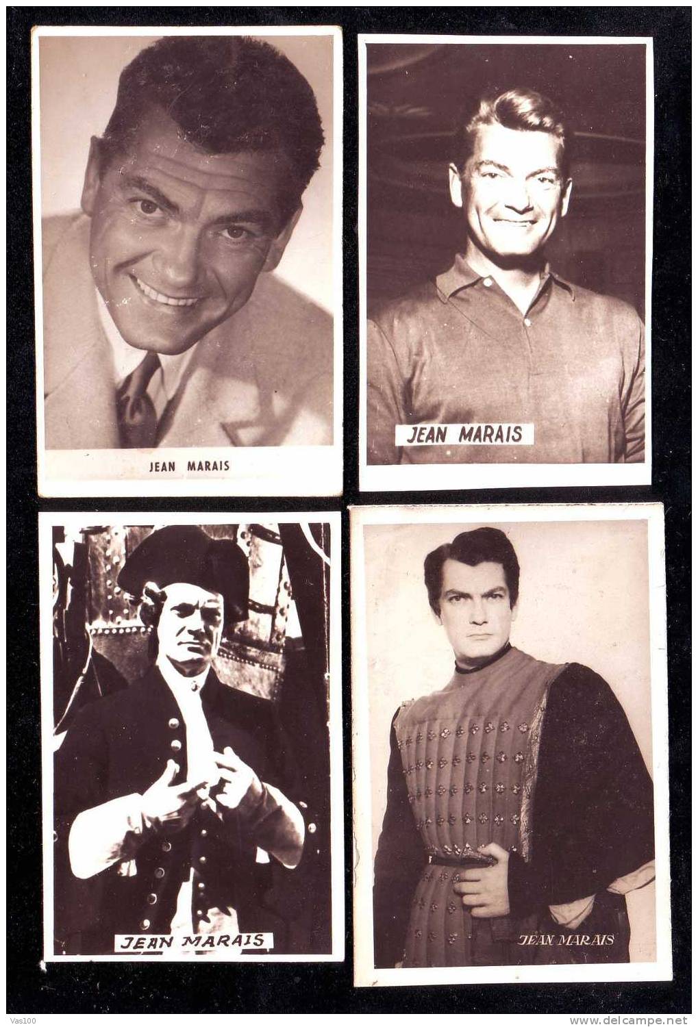 JEAN MARAIS, ACTEUR** Véritable Original Photo 4X  - Old. - TV-Serien