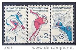 TCHECOSLOVAQUIE 2368/70 Jeux Olympiques Hiver Lake Placid - Unused Stamps