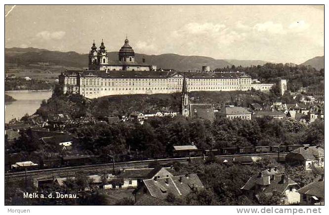 Postal MELK DONAU (Austria) 1951. Zensur. Reclamada. - Briefe U. Dokumente