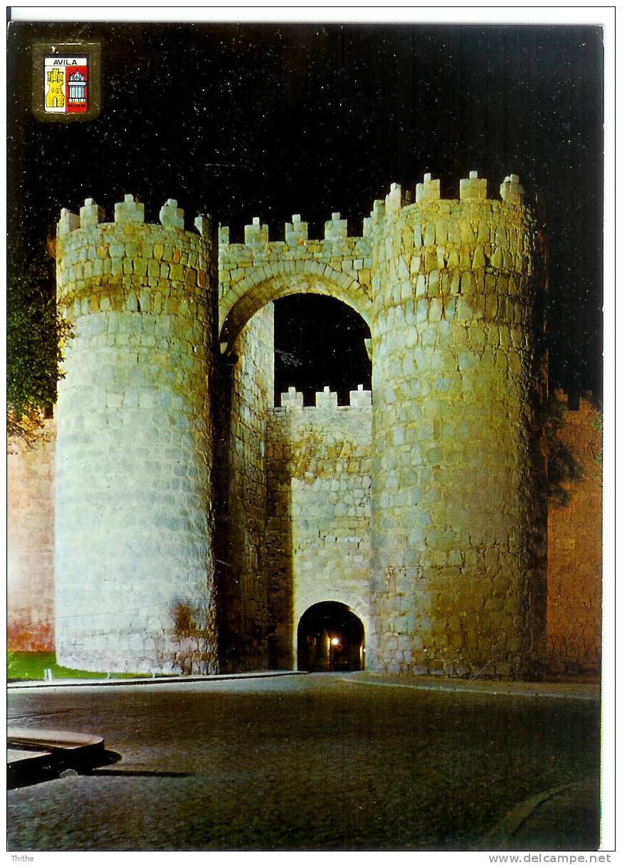 AVILA - Puerta De San Vicente - Nocturna - Ávila