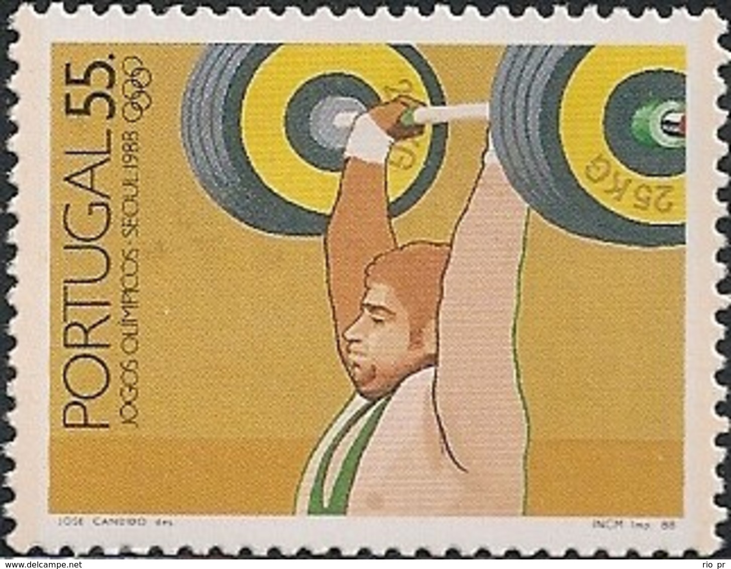PORTUGAL - SEOUL'88 SUMMER OLYMPIC GAMES (WEIGHTLIFTING) 1988 - MNH - Zomer 1988: Seoel