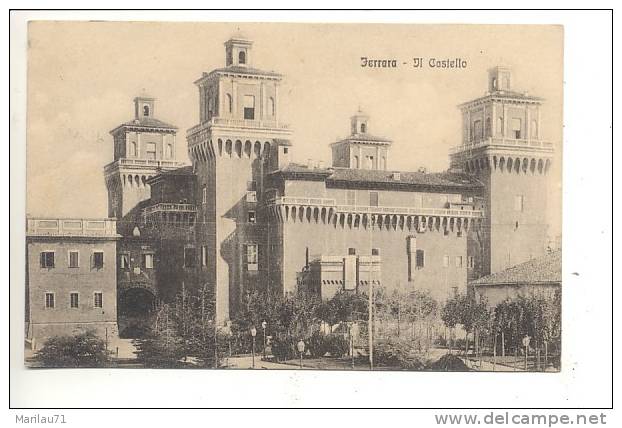 Emilia Romagna FERRARA Castello 1913 Viaggiata - Ferrara