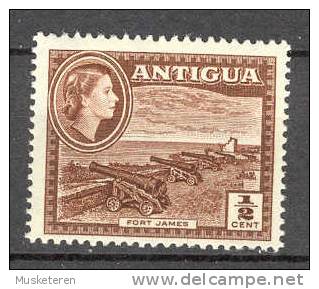 Antigua 1965 SG. 149    ½ C. Queen Elizabeth II & Fort James Wmk 12. MNH - Otros & Sin Clasificación