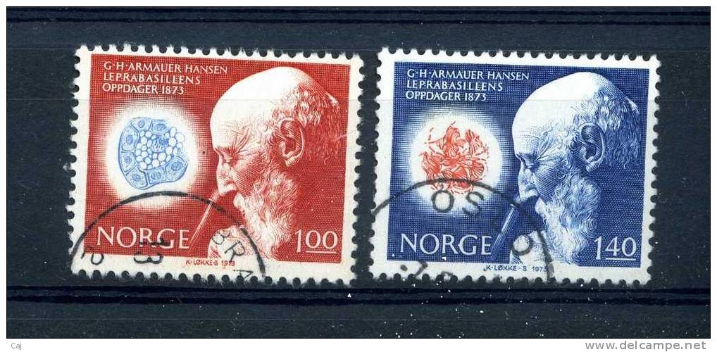 Norvège  :  Yv  614-15  (o) - Oblitérés