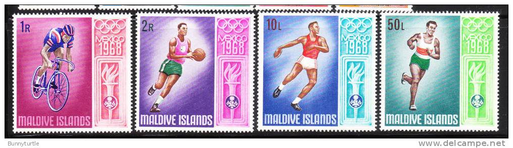 Maldive Islands 1968 19th Olympic Games Mexico City Discus Runner MNH - Ete 1968: Mexico