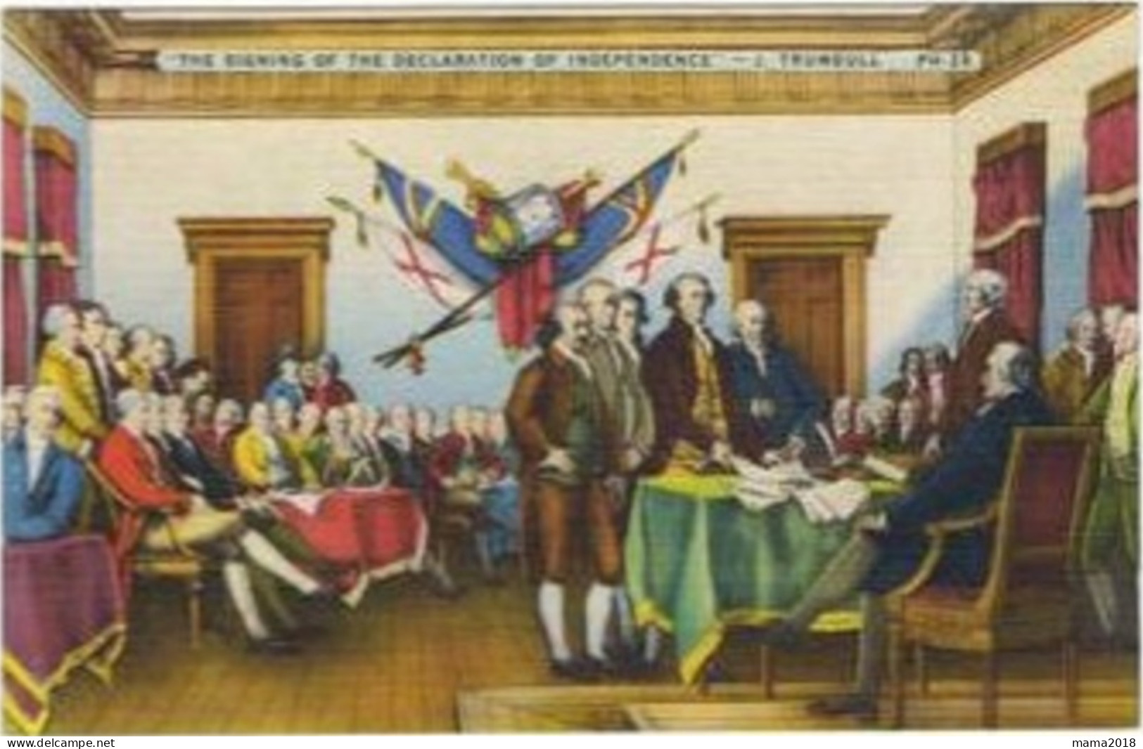 Signature De L'independance  J  Trumbull - Philadelphia