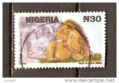 Nigeria 1993 Wildlife 30n (o) Lion - Nigeria (1961-...)