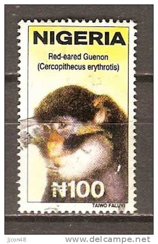 Nigeria 2001 Wildlife 100n (o) Red-eared Guenon - Nigeria (1961-...)