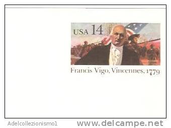 29689)stampa Usa 14 Francis Vigo Vincennes 1779 -  Nuova - Storia Postale