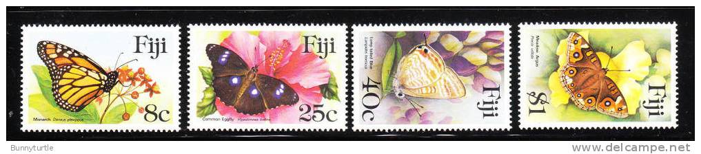 Fiji 1985 Butterflies Monarch Common Eggfly MNH - Fiji (1970-...)