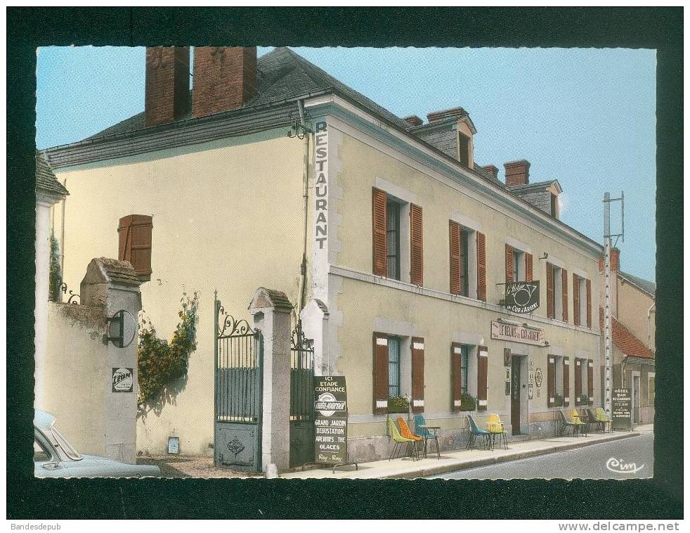 CPSM - Argent Sur Sauldre ( 18 ) - Route Nationale ( Restaurant Relais Du Coq D' Argent COMBIER CIM 262) - Argent-sur-Sauldre