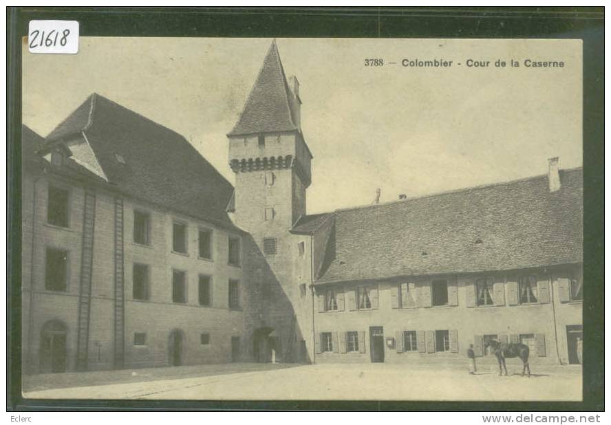 COLOMBIER - COUR DE LA CASERNE - TB - Colombier