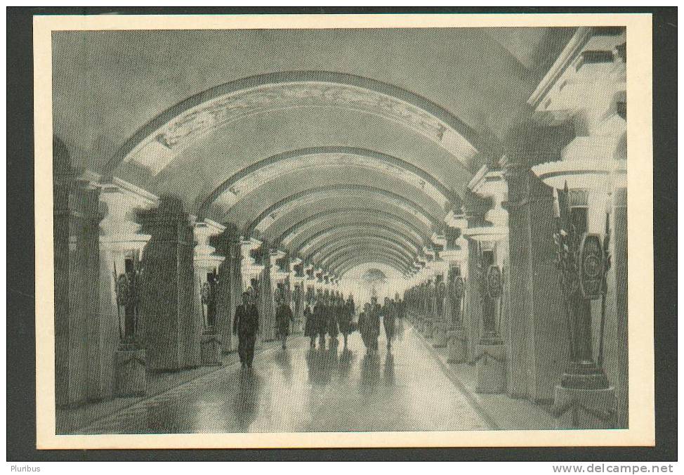 USSR RUSSIA LENINGRAD SUBWAY METRO, PUSHKINSKAYA STATION,  OLD POSTCARD 1960 - Métro