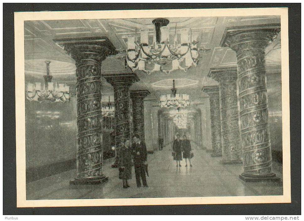 USSR RUSSIA LENINGRAD SUBWAY METRO, AVTOVO STATION,   OLD POSTCARD 1960 - Subway