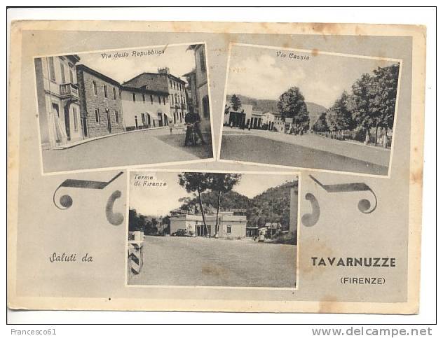 $$$ Toscana TAVARNUZZE Firenze 3 Vedute 1957 Viaggiata  - Formato 10x15 Cm Circa - Altri & Non Classificati