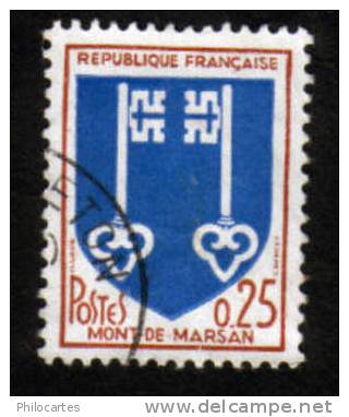FRANCE   1966  -  Y&T  1469  -  Blason De Mont De Marsan    -  Oblitéré - 1941-66 Armoiries Et Blasons