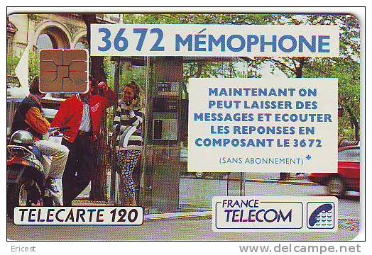 MEMOPHONE 3672 120U SO3 07.91 AVEC CADRE NUMEROTATION ETAT COURANT - 1991