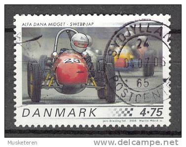 Denmark 2006 Mi. 1433 4.75 Kr. Classic Sports Cars Klassische Rennwagen Alfa Dana Midget Swebe-Jap - Oblitérés