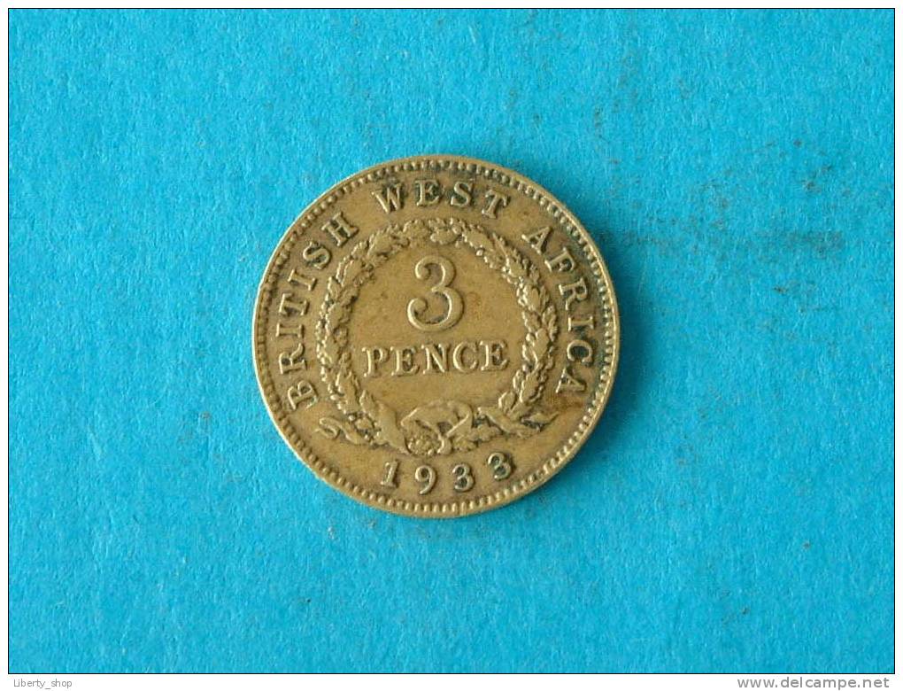 1933 / 3 PENCE KM 10 B XF - BRITISH WEST AFRICA ( Photo For Details ) !! - Kolonien