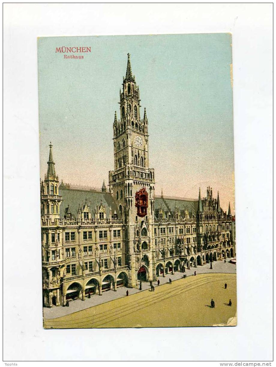1915 1.WK Bayern K.u.K Zensierte Farbtkarte München Nach Trient Wallis In Die Schweiz - Covers & Documents