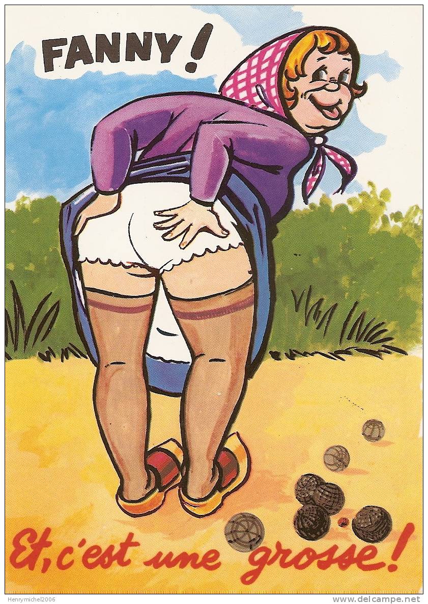 La Pétanque Fanny Par Allouin, Pin Up - Boule/Pétanque