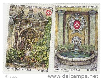 SMOM-1983 Fountains 212-213 Set MNH - Malte (Ordre De)
