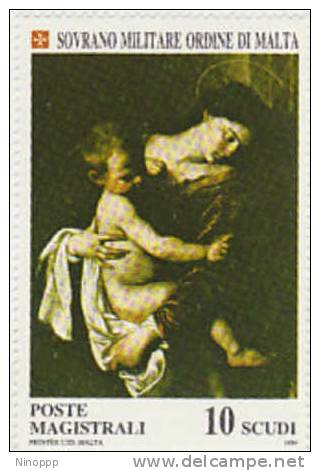 SMOM-1989 Painting Il Caravaggio 313 MNH - Malte (Ordre De)