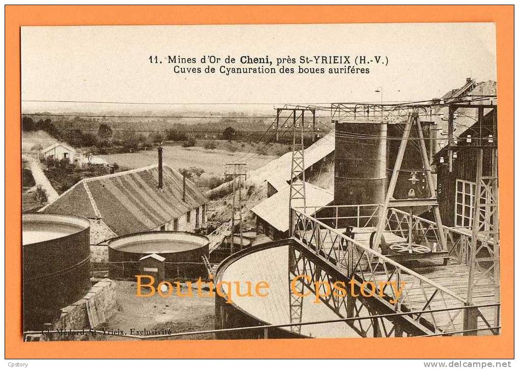 87 - SAINT YRIEIX La PERCHE - Mine D´Or De Chéni - Mineur - Cuves De Cyanuration Des Boues Aurifères - Saint Yrieix La Perche