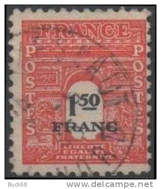 FRANCE 708 (o) Arc De Triomphe De L´Etoile à Paris - 2ème Série (1) - 1944-45 Arco Di Trionfo