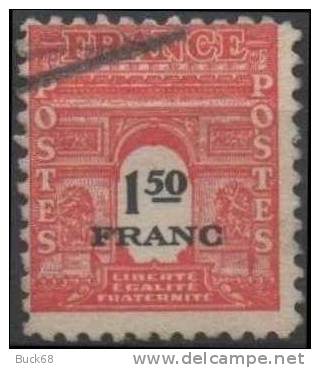 FRANCE 708 (o) Arc De Triomphe De L´Etoile à Paris - 2ème Série (3) - 1944-45 Arc Of Triomphe