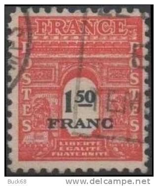 FRANCE 708 (o) Arc De Triomphe De L´Etoile à Paris - 2ème Série (4) - 1944-45 Arco Di Trionfo