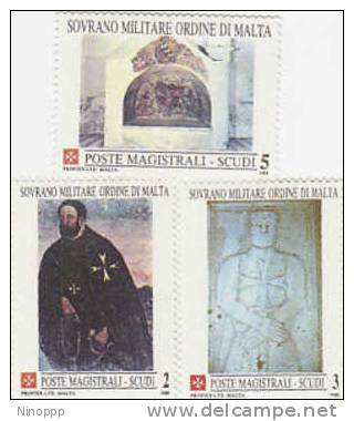 SMOM-1988 Vestigia 2nd Isssue 288-290 MNH - Malte (Ordre De)