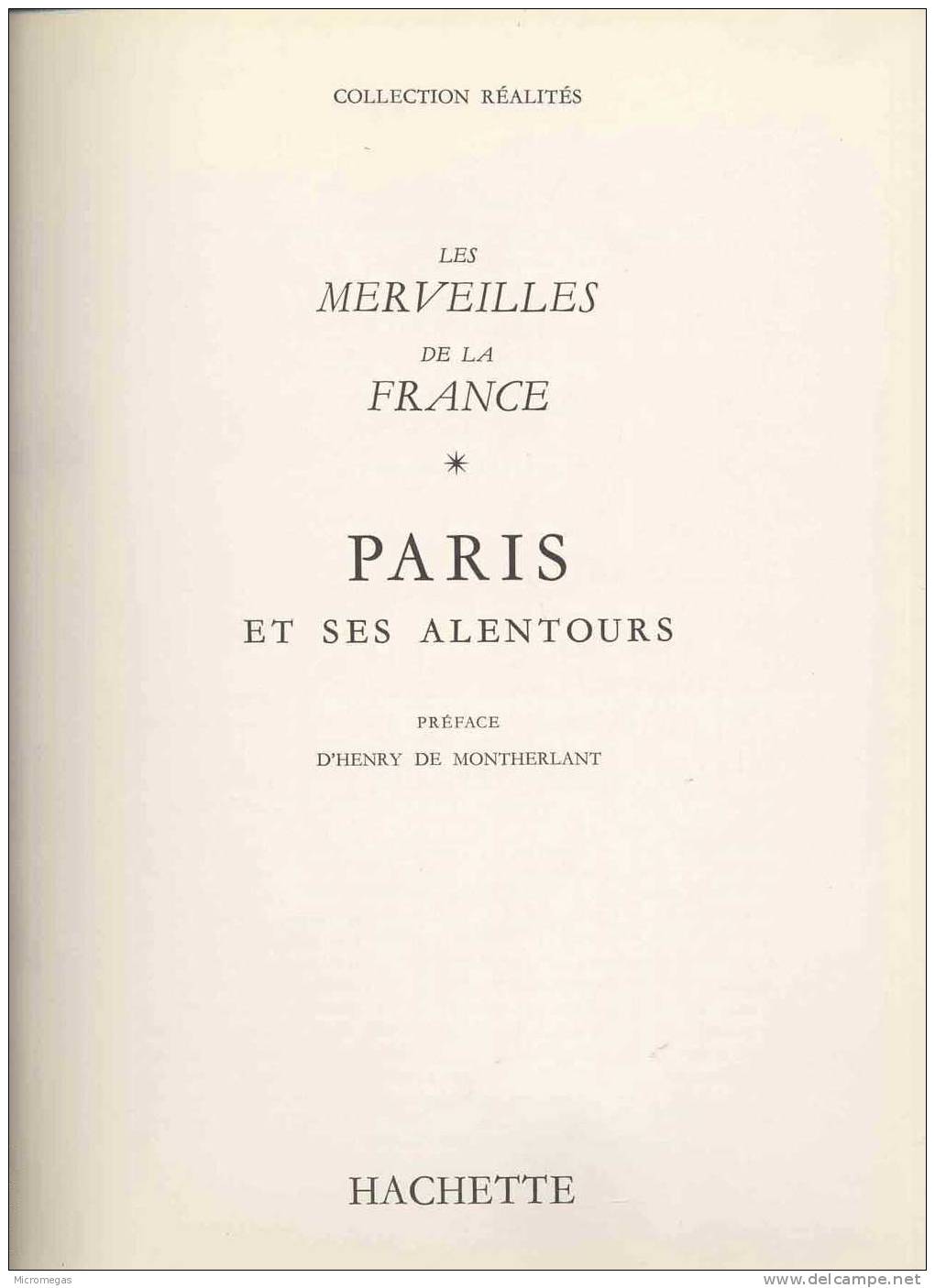 Hachette Réalités : Paris Et Ses Alentours - Paris