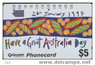 # AUSTRALIA 67 Australia Day 1994 - Abstract Design 5 Anritsu   Tres Bon Etat - Australie