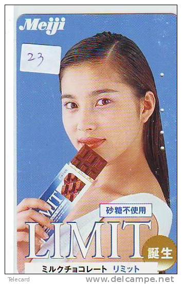 Télécarte Japon  Chocolate CHOCOLAT Schokolade (23) Meiji - Werbung