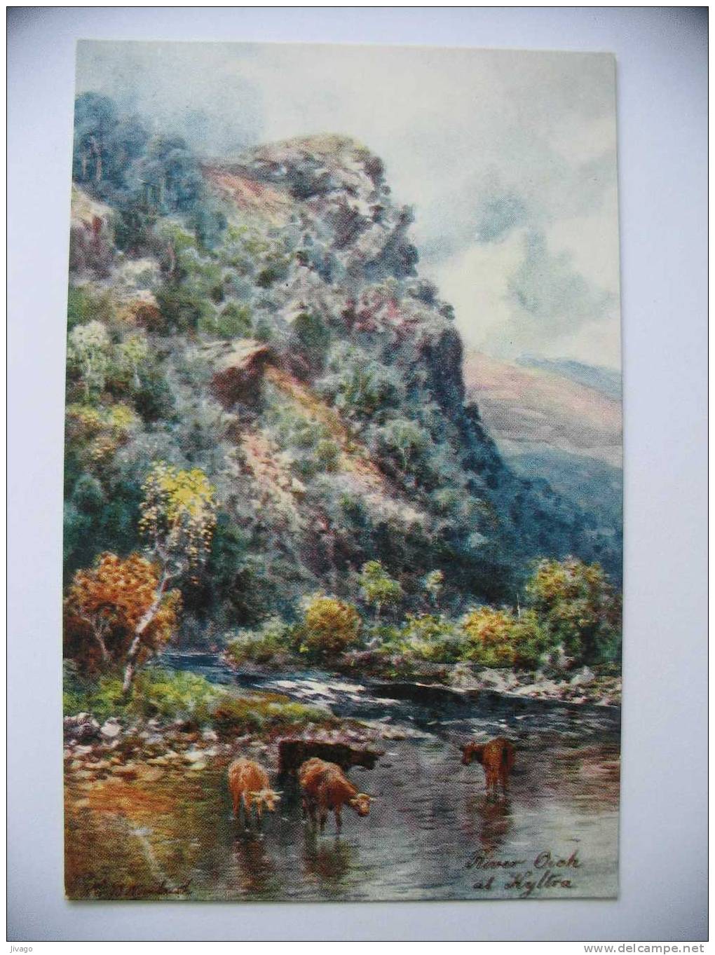 Raphael TUCK & Sons´  "OILETTE"  :  Bonnie Scotland  -  Fort Augustus River At Kyltra  By H.B. Wimbush - Inverness-shire