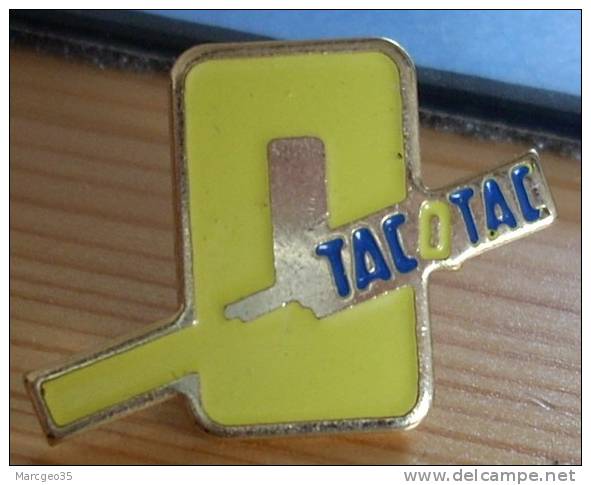 Pin's Tac O Tac Jaune - Jeux