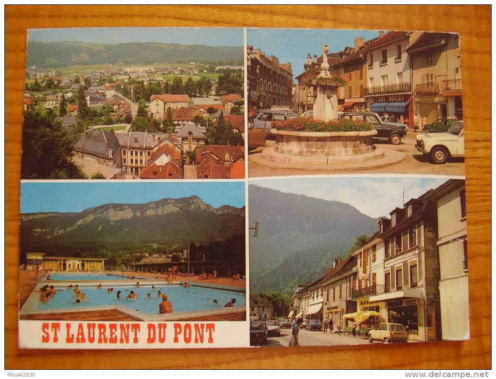 St Laurent Du Pont - Vues Multiples - Piscine, Fontaine, Les Docks, Parfumerie, Bière Becker .. - Isère - Saint-Laurent-du-Pont