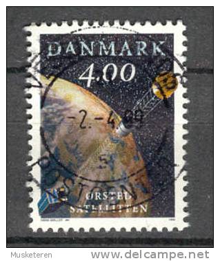 Denmark 1999 Mi. 1203  4.00 Kr Sattelit "Ørsted" In Orbit Deluxe Cancel !! - Usado