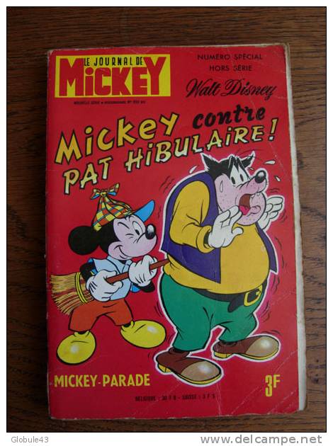 LE  JOURNAL DE MICKEY SPECIAL HS N° 990 BIS MICKEY CONTRE PAT HIBULAIRE 1971 - Disney