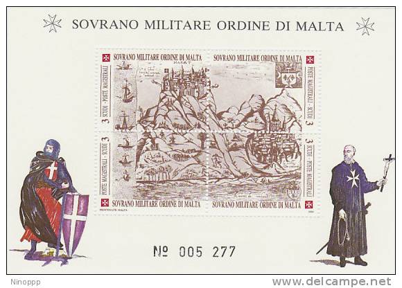 SMOM-1990 BF 29 OLD Fortress Souvenir Sheet MNH - Malte (Ordre De)